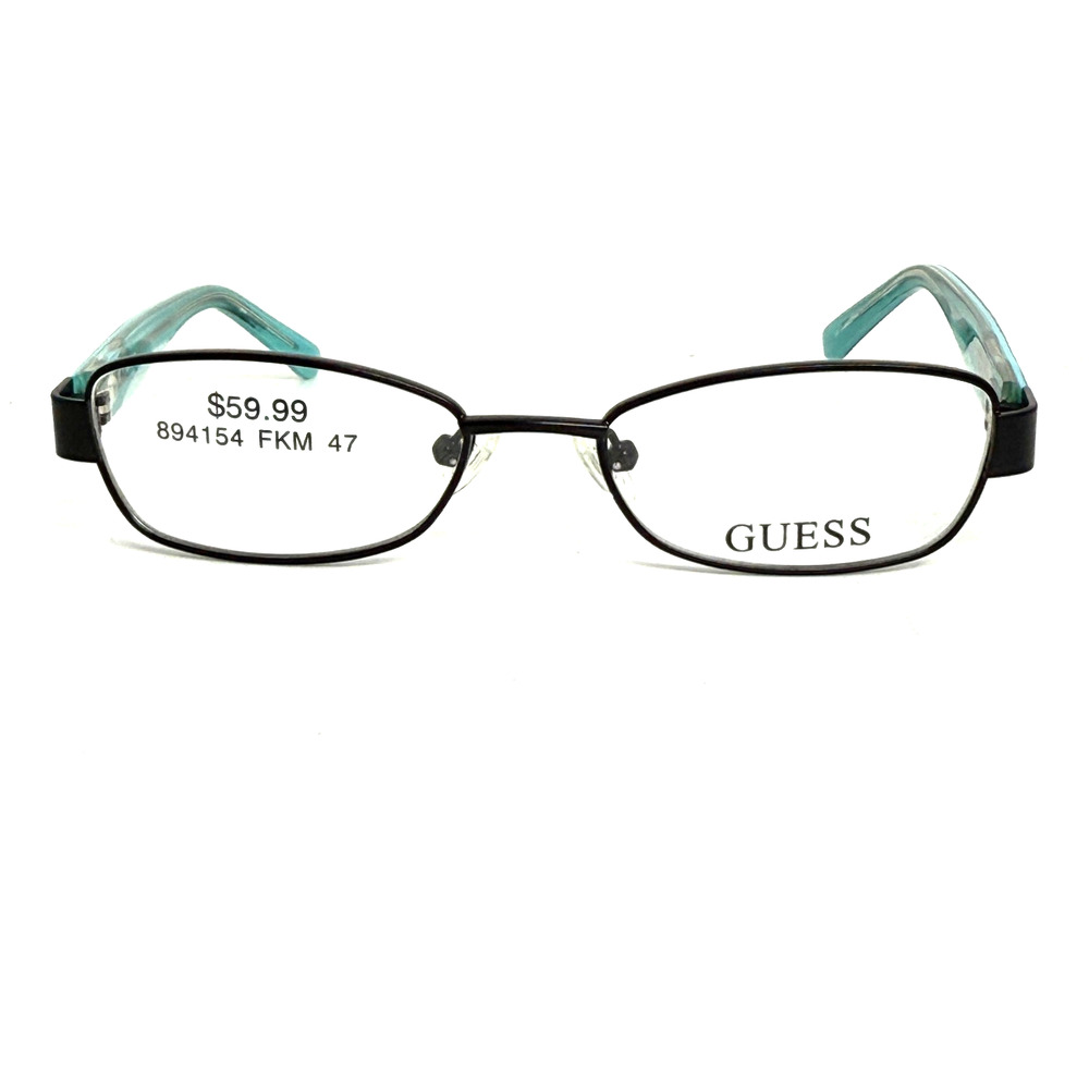 Guess Kids Eyeglasses Frames GU9092 BLK‎ Black Blue Rectangle 47-16-130 H19293